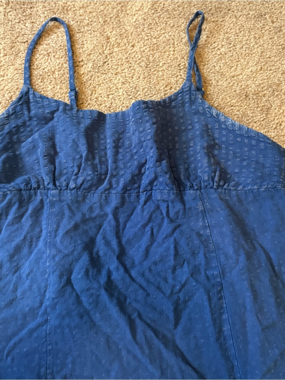 wild fable Blue Crinkled Tank Dress